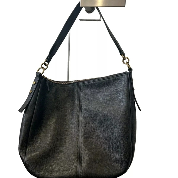 Fossil Bags Fossil Womens Jolie Black Leather Hobo Handbag Poshmark
